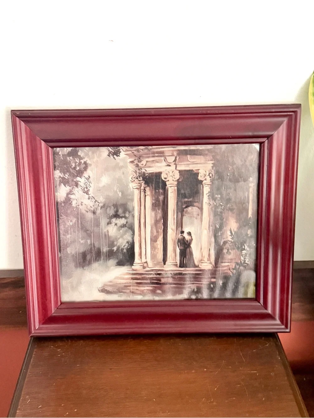 Pride & Prejudice Temple Proposal Scene Book Canvas Art Print Framed Mr Darcy
